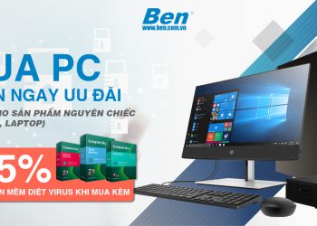 Khi mua laptop, AIO, PC, Laptop giảm ngay 5% phần mềm diệt Virus