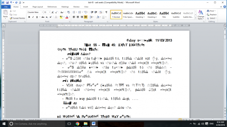 Vấn đề lỗi font chữ trong Word 2010, 2016 có thể sẽ khiến bạn mất thời gian, làm gián đoạn công việc hoặc tạo ra những sai sót không đáng có. Hãy xem hình ảnh này để biết cách sửa lỗi phông chữ một cách nhanh chóng và dễ dàng. Sử dụng những mẹo vặt đơn giản như nhấn phím tắt để fix lỗi phông chữ và tiết kiệm thời gian của mình.