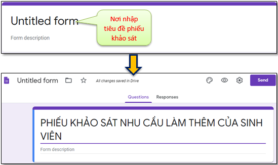 Nhập tiêu đề phiếu khảo sát 