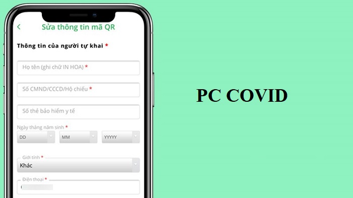 chỉnh sửa thông tin trên pc covid đơn giản