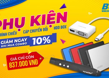 Mua Combo bút trình chiếu, cáp chuyển đổi và HDD box giảm ngay 10%