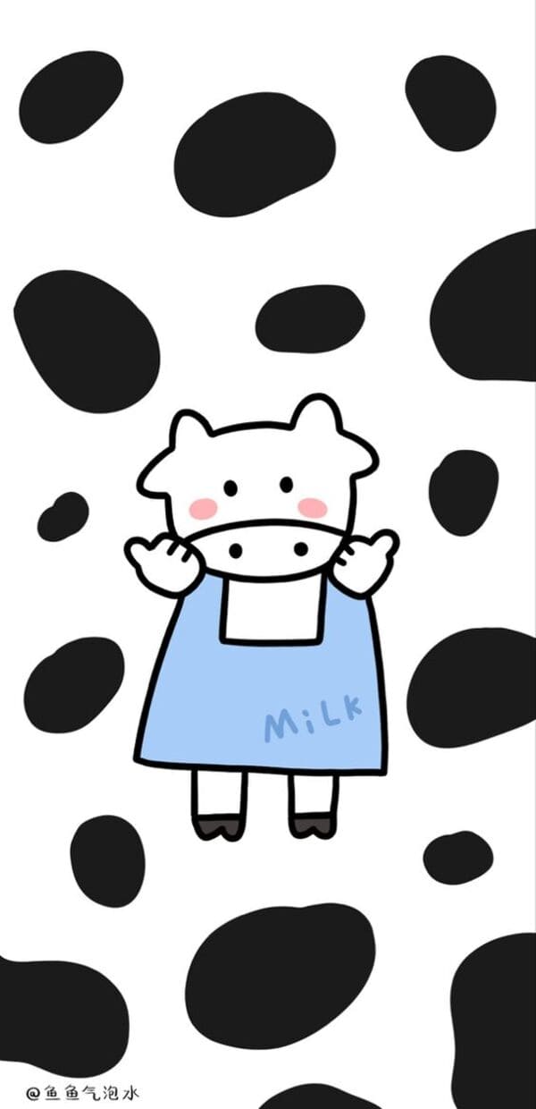 30 Ảnh, Hình Nền Bò Sữa Đốm, Cute, Đẹp Cho Điện Thoại, Pc