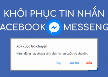 khôi phục tin nhắn trên facebook