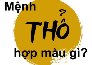 mệnh thổ hợp màu gì