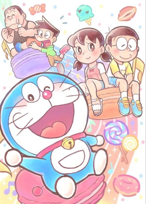 Hình nền Doraemon đẹp cho máy tính và điện thoại Trường THPT Ngô Thì Nhậm