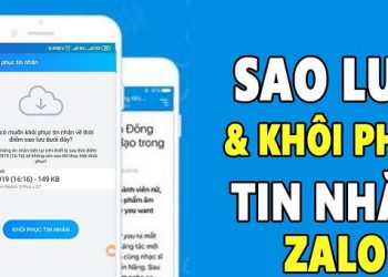 sao lưu và khôi phục tin nhắn zalo