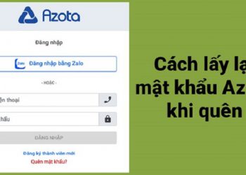 Cách lấy lại mật khẩu Azota