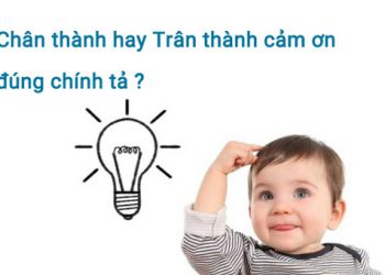 chân thành hay trân thành
