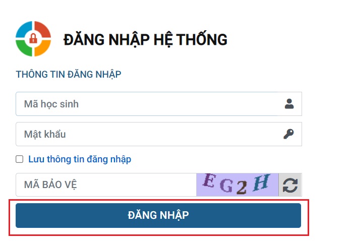 Nhấn nút Đăng nhập