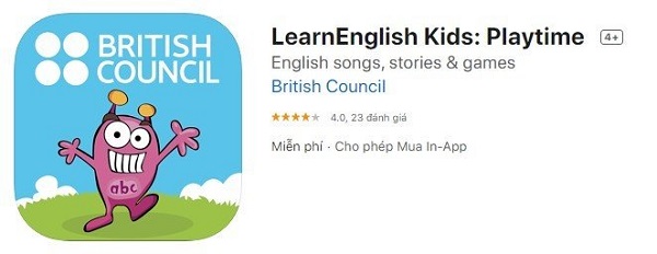 Phần mềm Learn English Kids: Play time