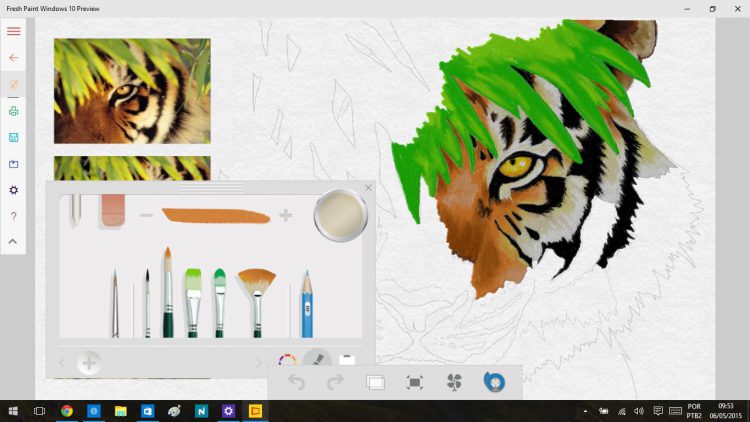Phần mềm vẽ hình trên máy tính Microsoft Fresh Paint