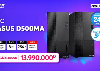 Máy tính để bàn ASUS D500MA – Thiết kế nhỏ gọn, hiệu năng intel i7 vượt trội
