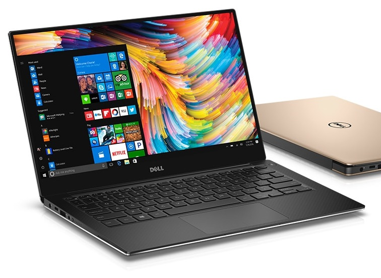Laptop Dell XPS có thiết kế mỏng nhẹ, nhỏ gọn