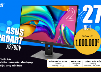 Màn hình ASUS ProArt PA278QV 27 inch 2K IPS dân thiết kế không thể bỏ qua
