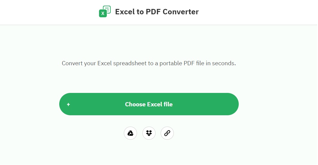 Chuyển Excel sang pdf online bằng Converter
