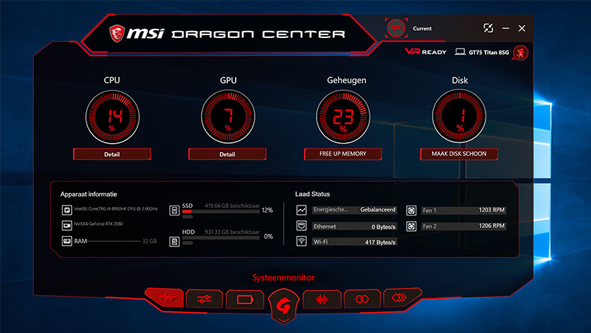 msi dragon center smart tool