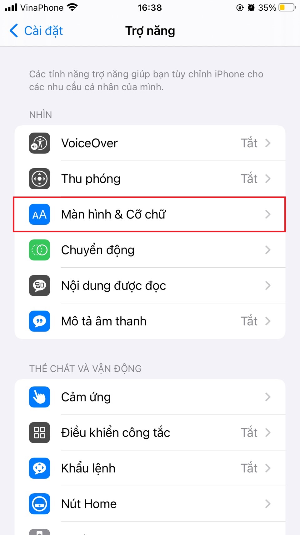 Quản lý độ sáng màn hình để tiết kiệm pin iphone