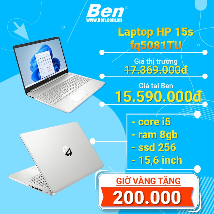 Laptop HP 15s fq5081TU 1