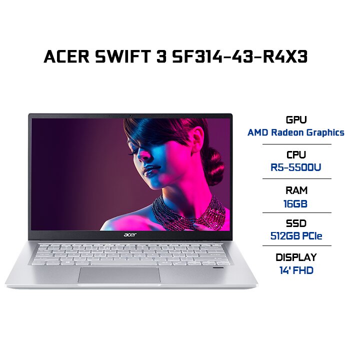 Laptop Acer Swift 3 SF314-43-R4X3 (NX.AB1SV.004)