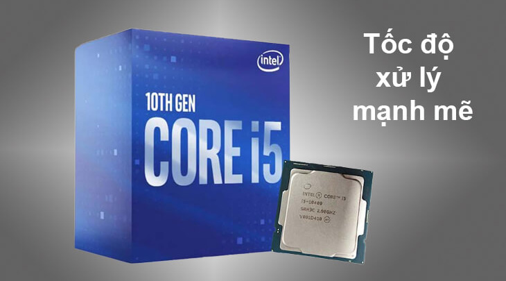 CPU Intel Core i5-10400 (2.9GHz turbo up to 4.3GHz, 6 nhân 12 luồng, 12MB Cache, 65W)