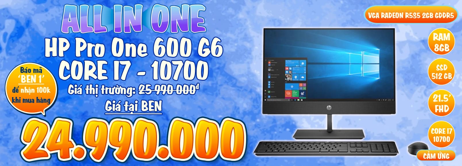 1607x578 banner HP Pro One 600 G6 i7 1