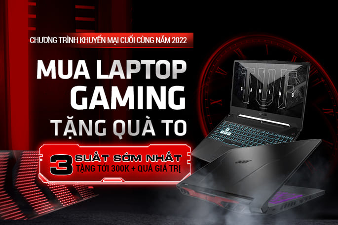 Chương trình khuyến mại laptop gaming