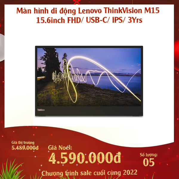 Man hinh di dong Lenovo ThinkVision M15 62CAUAR1WW