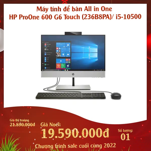 May tinh de ban All in One HP ProOne 600 G6 Touch 236B8PA