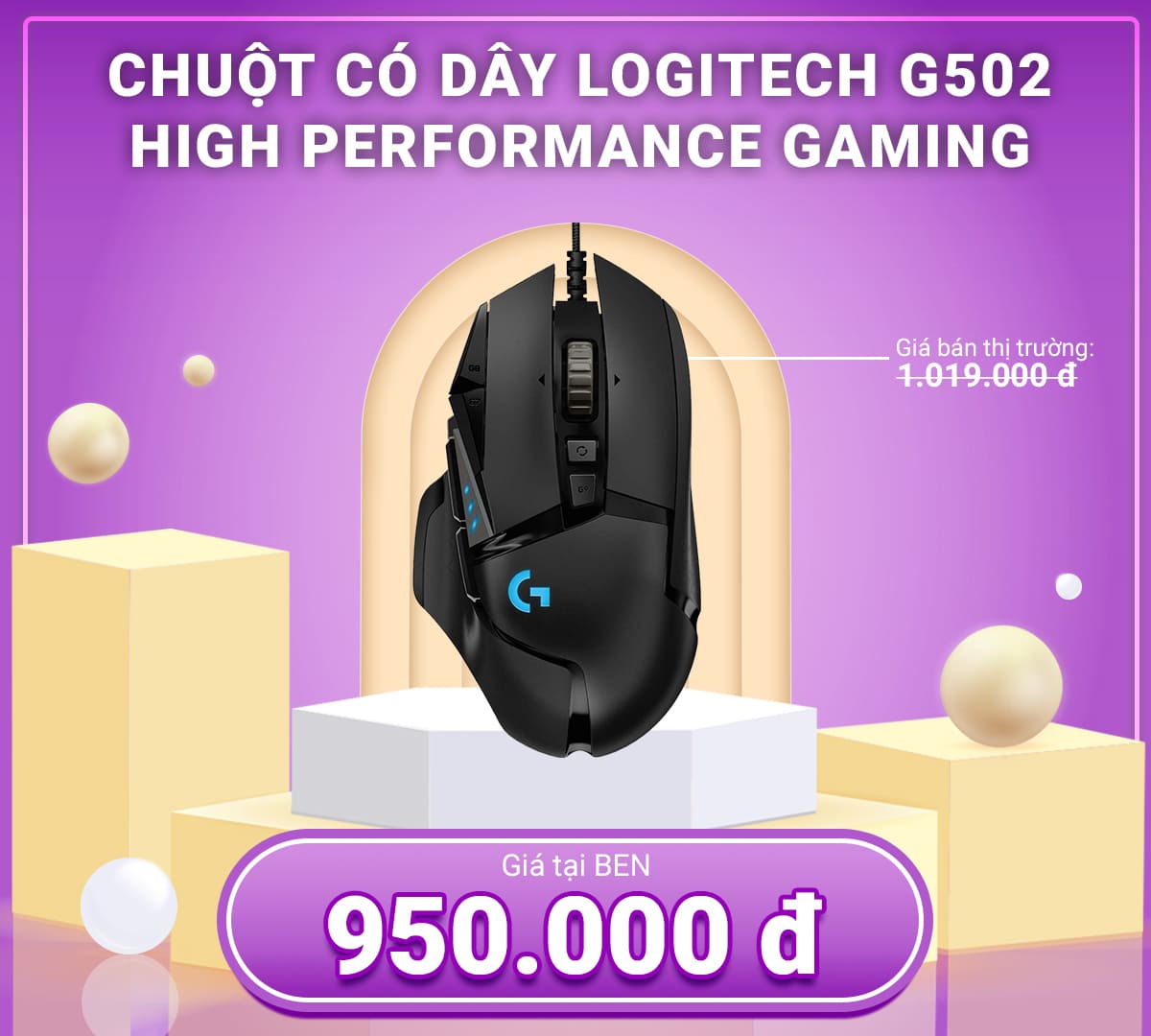 Chuot co day Logitech g502