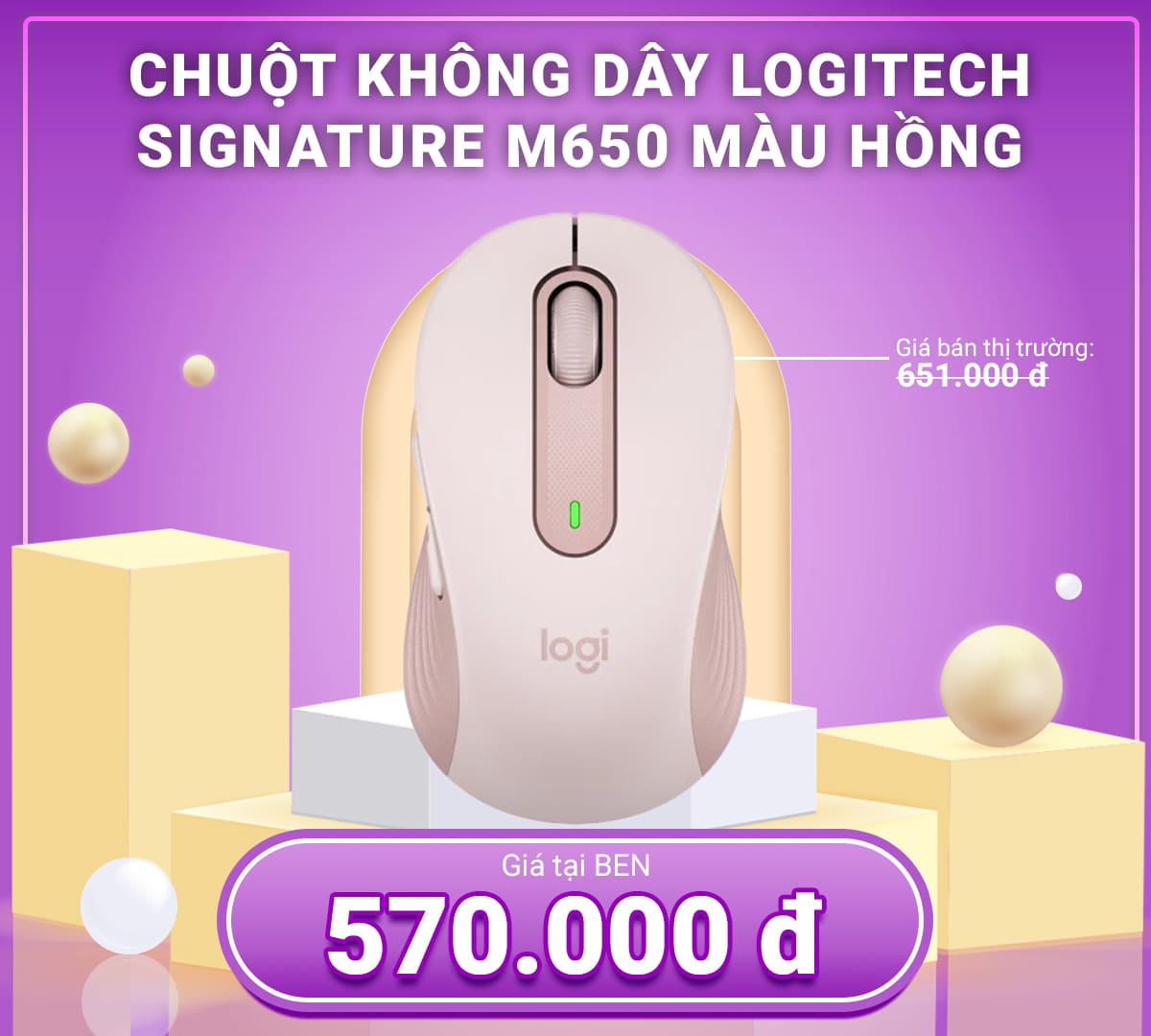 Logic Signature M650 Mau hong