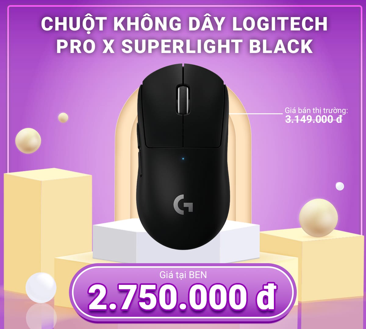 Logitech Pro X Superlight black