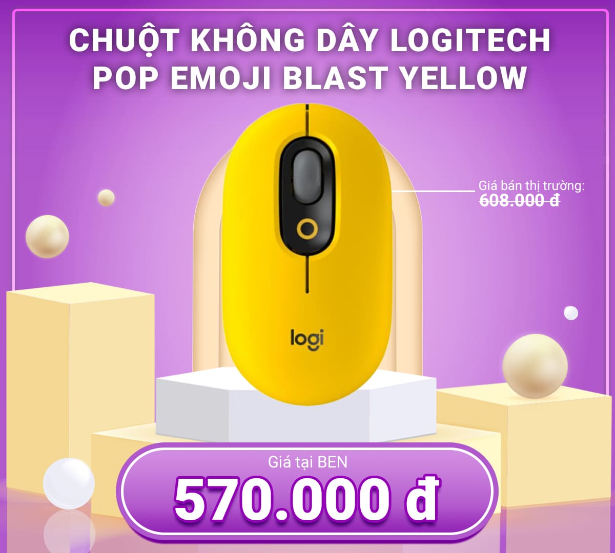 Pop Emoji Blast Yellow