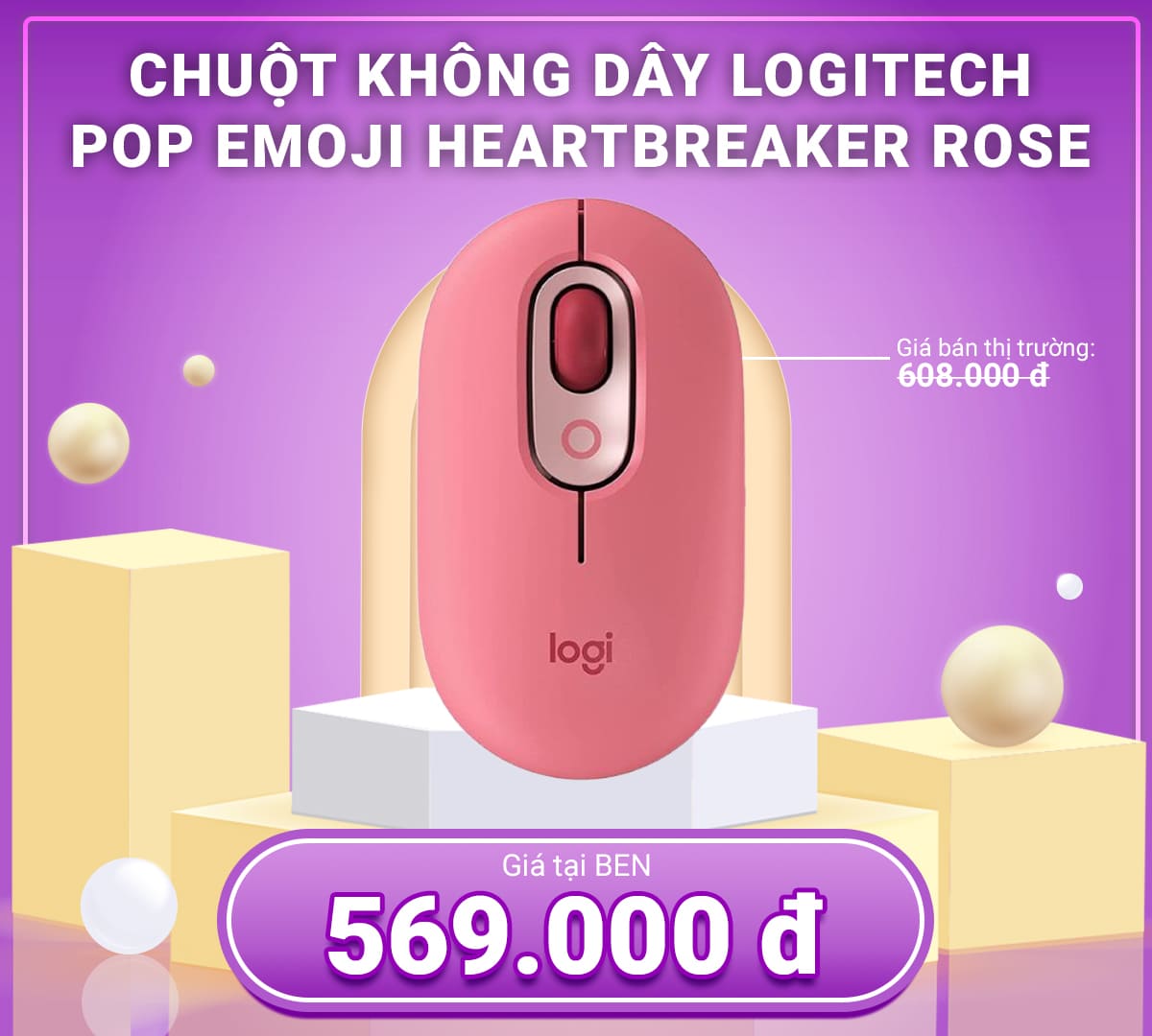Pop Emoji HeartBreaker Rose