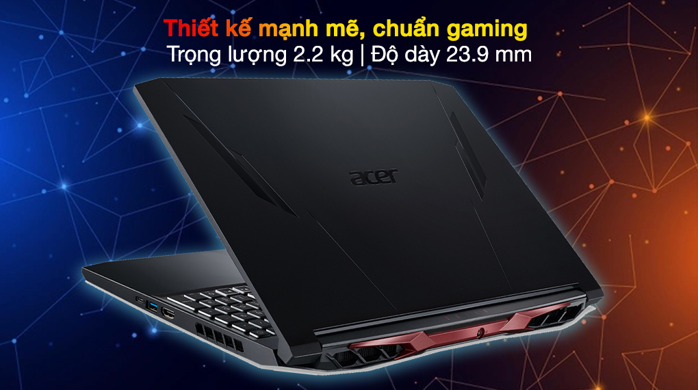 Thiết kế Laptop Acer Nitro 5 2021 AN515-57 hấp dẫn và hiện đại