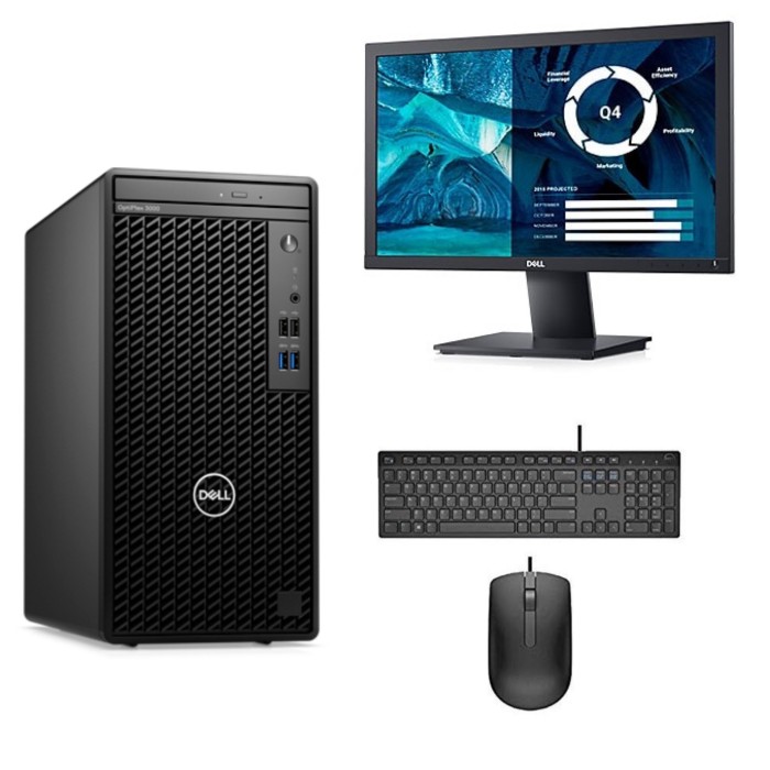 Dell OptiPlex 3000 có thiết kế hiện đại và đẹp mắt với màu đen thanh lịch