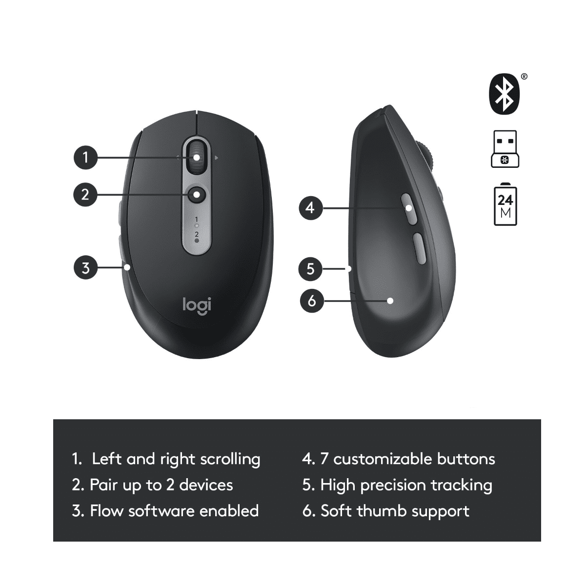 Chuột Logitech M590 SILENT còn được trang bị tính năng đa năng