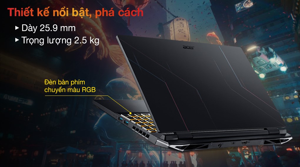 Acer Nitro 5 Tiger AN515-58-52SP (NH.QFHSV.001) đi kèm với card đồ họa NVIDIA GeForce GTX 1650 với 4GB VRAM