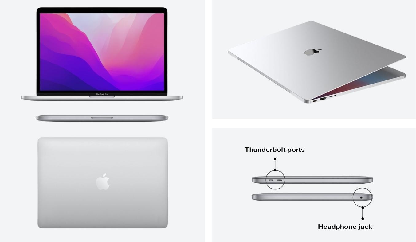 MacBook Pro 13 MNEP3SA/A còn được trang bị 8GB RAM và 256GB SSD