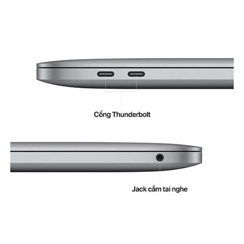 MacBook Pro 13 MNEP3SA/A cũng được trang bị các cổng kết nối đa dạng như Thunderbolt 3 (USB-C)