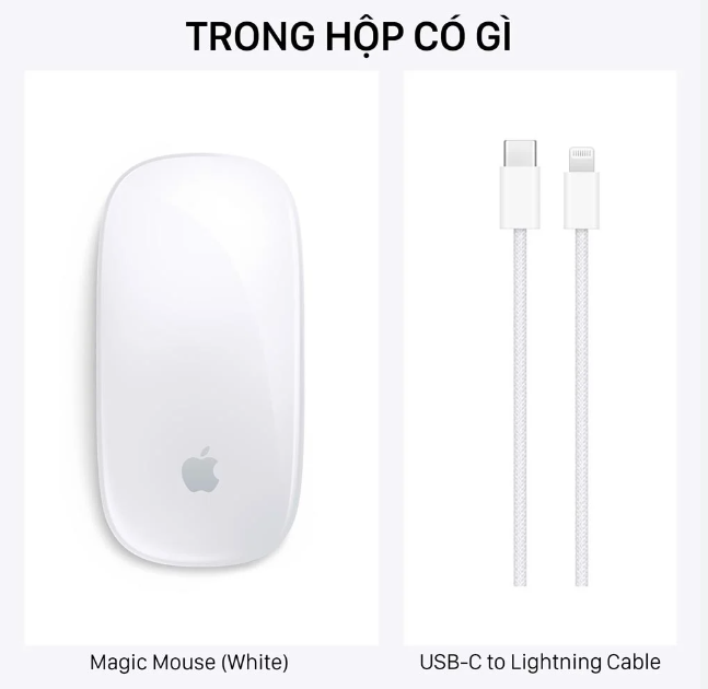 Chuột Apple Magic Mouse MK2E3ZAA hỗ trợ kết nối không dây thông qua Bluetooth