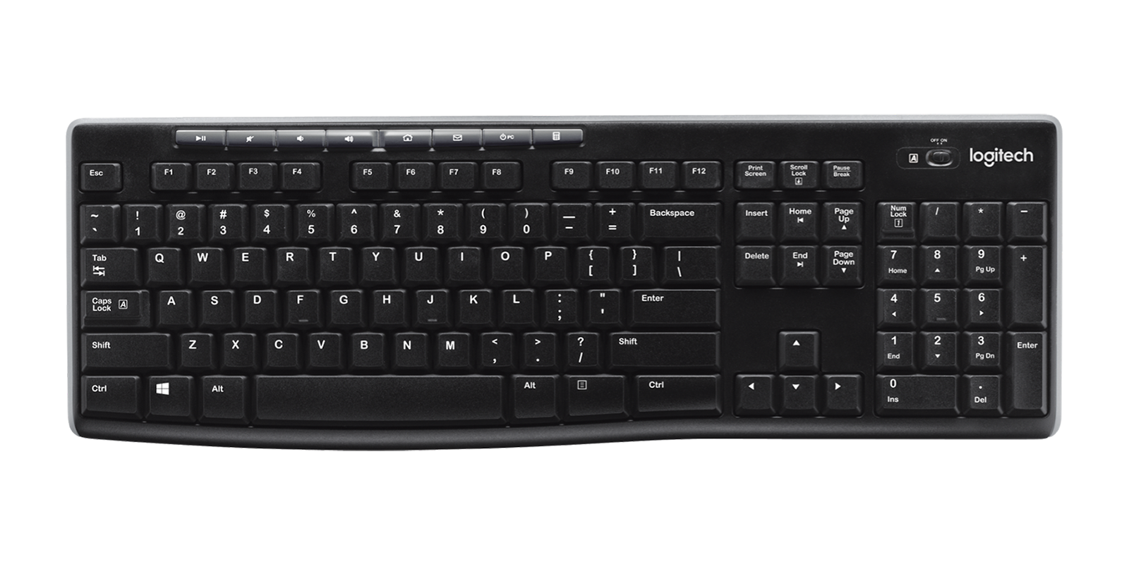 Bàn phím Logitech K270 được xây dựng với chất lượng cao, đảm bảo độ bền và tuổi thọ dài.