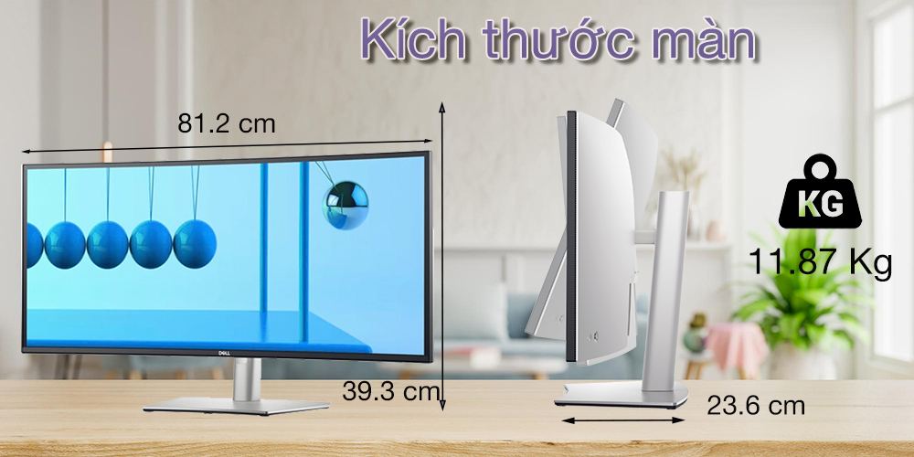 Dell UltraSharp U3421WE còn có khả năng hiển thị màu sắc sắc nét và chính xác nhờ vào hỗ trợ HDR (High Dynamic Range).