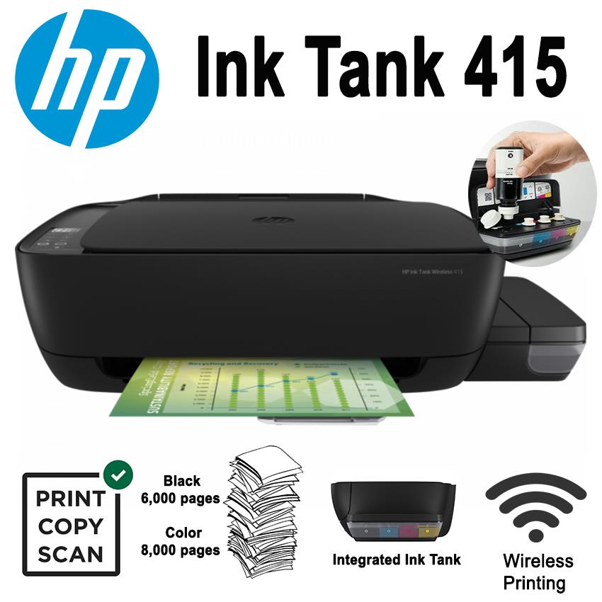 Máy in HP Ink Tank 415 All In One Wireless Z4B53A cung cấp chất lượng in ấn vượt trội với độ phân giải cao 4800 x 1200 dpi.