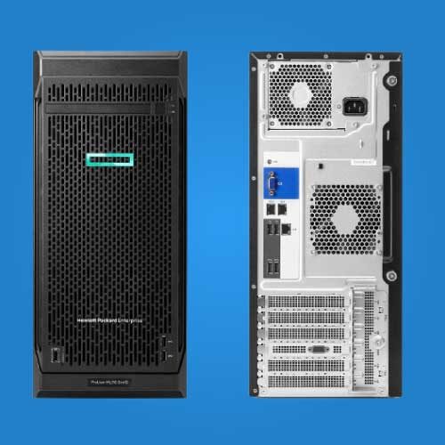 HPE ML30 Gen10Plus có thiết kế nhỏ gọn, tiết kiệm không gian vật lý và dễ dàng lắp đặt vào các môi trường làm việc khác nhau.