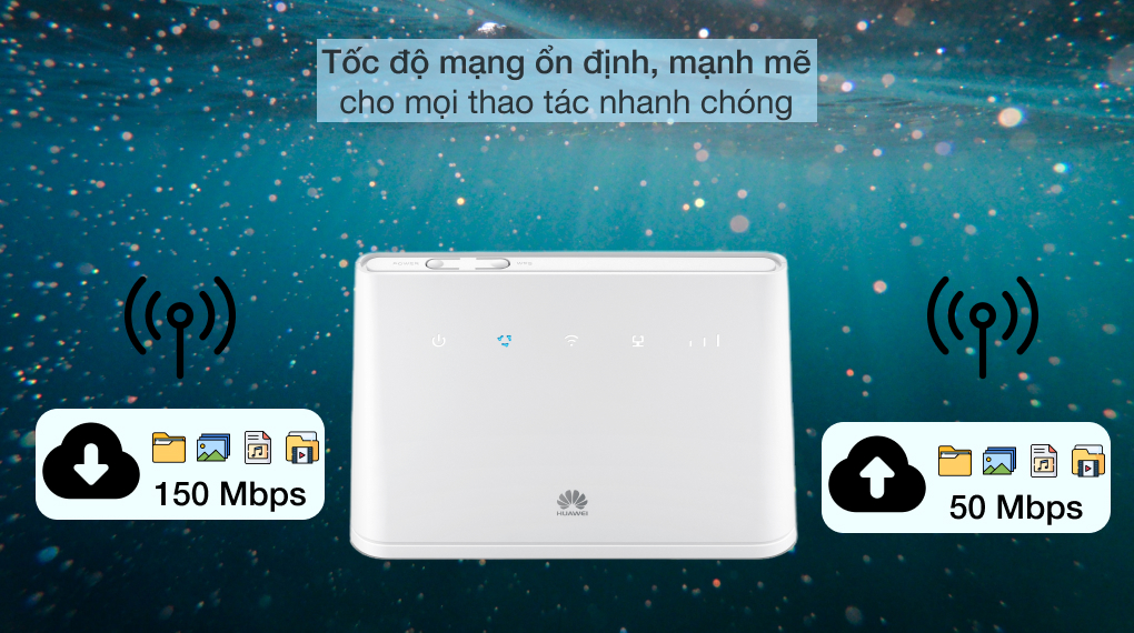 Bộ phát Wifi di động Huawei B311-221 được trang bị công nghệ kết nối LTE, cho phép người dùng truy cập Internet với tốc độ cao và ổn định.