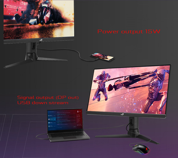 Với độ phân giải FHD (1920 x 1080), màn hình Asus ROG Strix XG259CM mang lại hình ảnh rõ ràng và sắc nét.