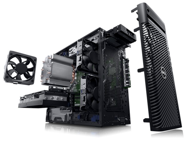 Máy trạm Dell Precision 3660 Tower WB1 có thiết kế tinh tế và tỉ mỉ, chú trọng đến cả vẻ ngoài và khả năng nâng cấp.