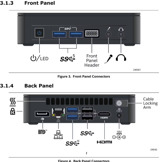 Thiết kế của máy tính để bàn Intel Atlas Canyon BNUC11ATKPE0000 cũng đáng được nhắc đến. Với kích thước nhỏ gọn và thiết kế tối giản