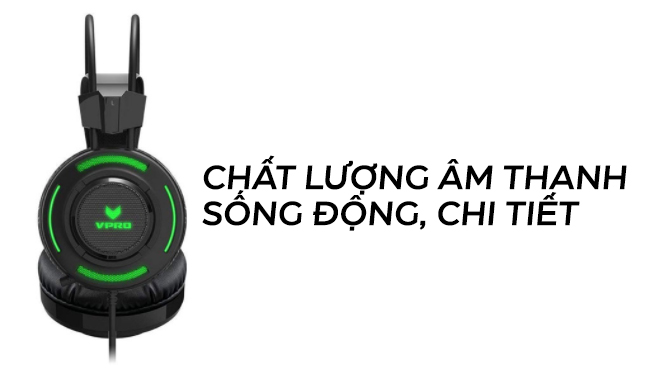 Tai nghe gaming Rapoo VH200 được trang bị công nghệ âm thanh tiên tiến, mang đến chất lượng âm thanh vượt trội cho người dùng.