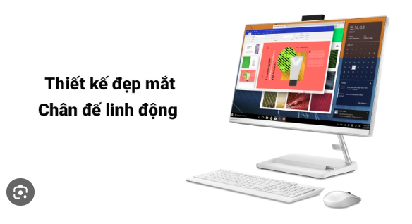 Máy tính đề bàn Lenovo IdeaCentre 3 24ITL6 có thiết kế gọn nhẹ và sang trọng. Với màu trắng trang nhã, máy tính này mang lại vẻ đẹp tinh tế và sự hiện đại cho không gian làm việc hay giải trí của bạn.